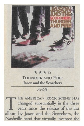 Jason and The Scorchers / Thunder and Fire | Magazine Review | October 1989