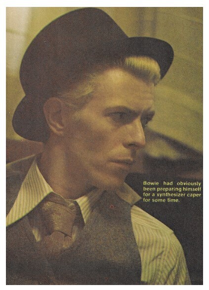 Bowie, David / Looking to His Left-Black Hat | Magazine Photo | June 1977