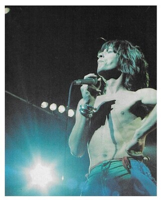 Rolling Stones, The / Mick Jagger On Stage, Shirtless, Hand On Hip | Magazine Photo | 1976