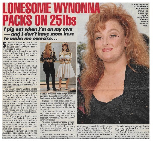 Judd, Wynonna / Lonesome Wynonna Packs On 25 Lbs. / 1992
