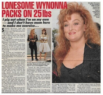Judd, Wynonna / Lonesome Wynonna Packs On 25 Lbs. / 1992