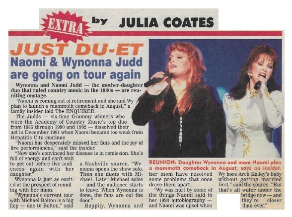 Judds, The / Just Du-et | Magazine Article | June 1998