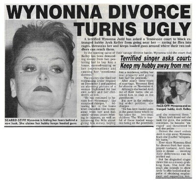 Judd, Wynonna / Wynonna Divorce Turns Ugly / 1998