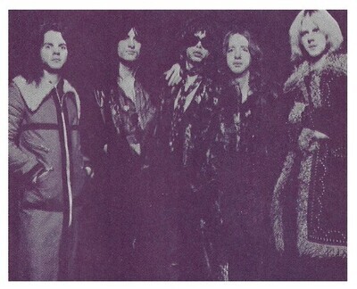 Aerosmith / Group Standing-Steven in Center / 1977
