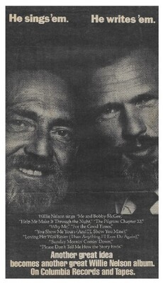 Nelson, Willie / Willie Nelson Sings Kristofferson / 1979