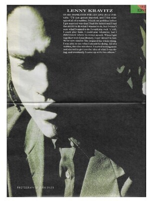 Kravitz, Lenny / On His Inspiration for Let Love Rule / 1989