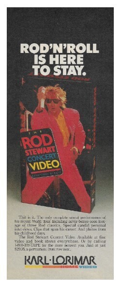 Stewart, Rod / The Rod Stewart Concert Video / 1986