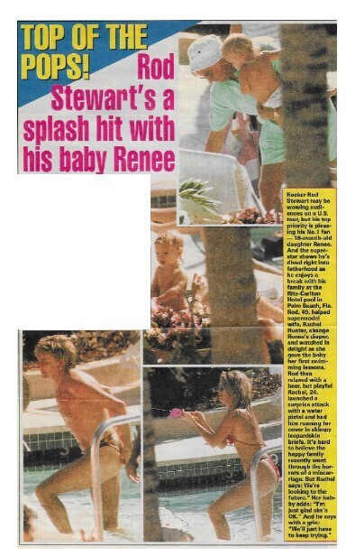 Stewart, Rod / Rod Stewart's a Splash Hit with His Baby Renee / 1993