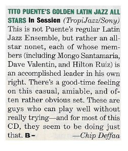 Puente, Tito / In Session | Magazine Review | April 1994