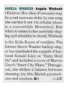 Winbush, Angela / Angela Winbush | Magazine Review | April 1994