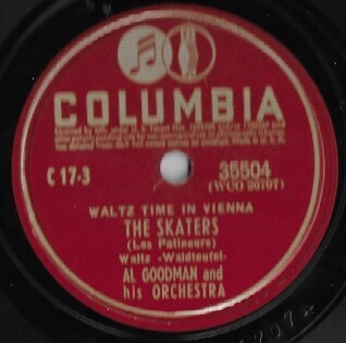 Goodman, Al / The Skaters | Columbia 35504 | 10 Inch Shellac Single (78 RPM) | April 1940