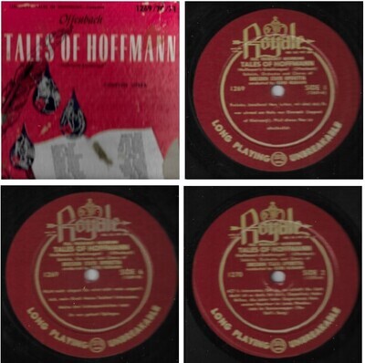 Offenbach / The Tales of Hoffmann | Royale 1269-1270-1271 | 12 Inch Shellac Album | 1952 | Box Set
