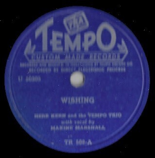 Kern, Herb / Wishing | Tempo TR-508 | 10 Inch Shellac Single (78 RPM)