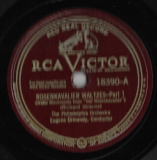 Ormandy, Eugene / Rosenkavalier Waltzes | RCA Victor Red Seal 18390 | 12 Inch Shellac Single (78 RPM) | Philadelphia Orchestra