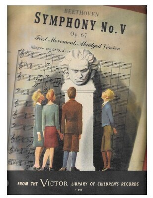 Victor Symphony Orchestra / Beethoven: Symphony No. 5, in C Minor, Op. 67 | Victor Y-605 | 12 Inch Shellac Single (78 RPM)