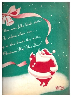 Victor / Mer&#39; Christmas, Hap&#39; New Year! | 12 Inch Record Company Sleeve | 1941