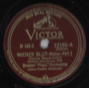Fiedler, Arthur / Wiener Blut | Victor Red Seal 12193 | 12 Inch Shellac Single (78 RPM) | 1940 | Boston Pops Orchestra