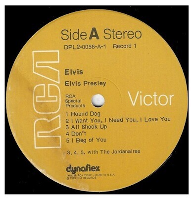 Presley, Elvis / Elvis | RCA Special Products DPL2-0056 | 12 Inch Vinyl Album (33 RPM) | August 1973