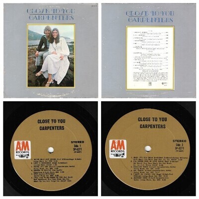Carpenters / Close To You | A&amp;M SP-4271 | 12 Inch Vinyl Album (33 RPM) | August 1970