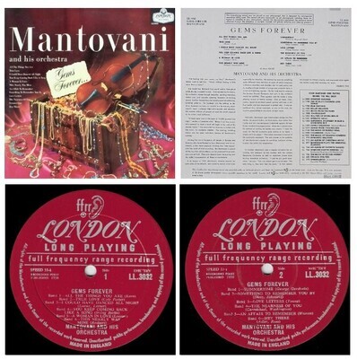 Mantovani / Gems Forever | London LL.3032 | 12 Inch Vinyl Album (33 RPM) | 1958