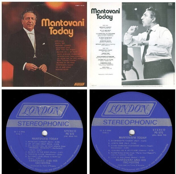 Mantovani / Mantovani Today | London PS-572 | 1970