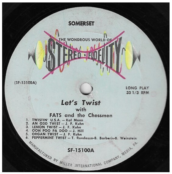 Fats and The Chessmen / Let's Twist | Somerset SF-15100 | 1963