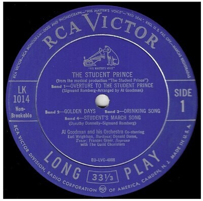 Goodman, Al / The Student Prince | RCA Victor LK-1014 | 1951