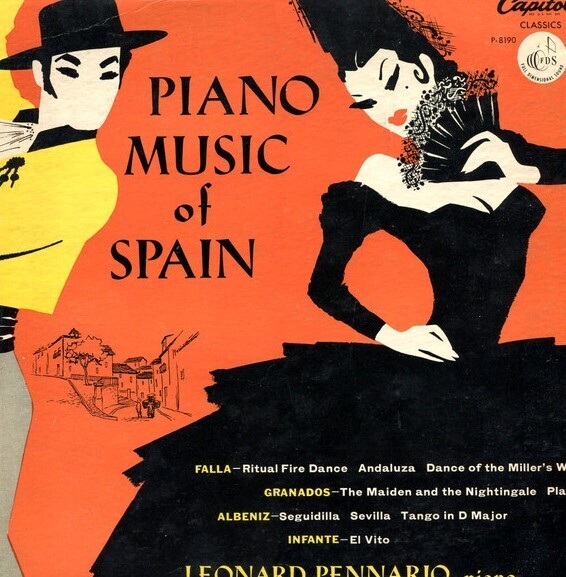 Pennario, Leonard / Piano Music of Spain | Capitol P-8190 | Classics Series | 1956