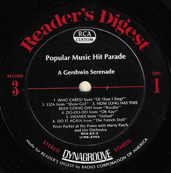 Various Artists / Popular Music Hit Parade (Record 3) | Reader&#39;s Digest RD4-63-3 | Stereo | 1968