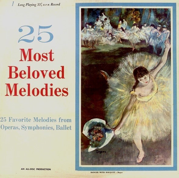 Various Composers / 25 Most Beloved Melodies | All-Disc SBMN-1 | Stereo | 1969