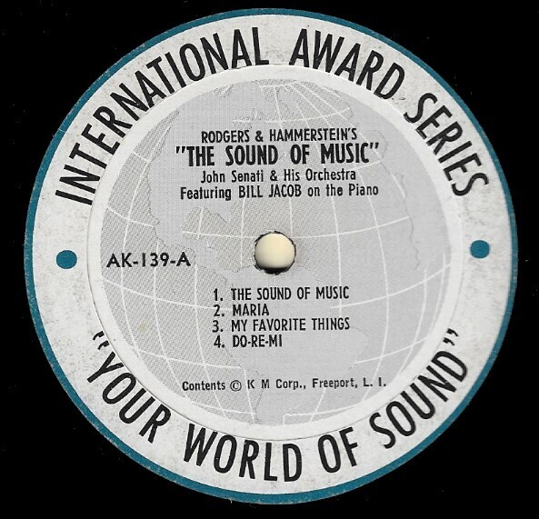 Senati, John / The Sound of Music | International Awards Series AK-139 | Bill Jacob on Piano