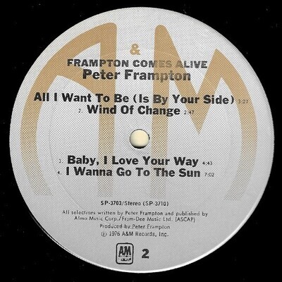 Frampton, Peter / Frampton Comes Alive | A+M SP-3703 | January 1976