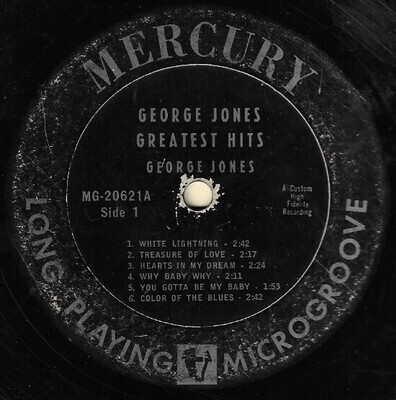 Jones, George / Greatest Hits | Mercury MG-20621 | September 1961