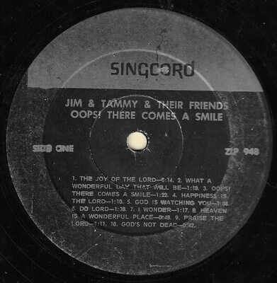 Bakker, Jim + Tammy / Oops! There Comes a Smile | Singcord ZLP-948 | 1975