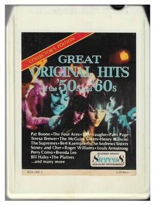 Various Artists / Great Original Hits of the '50s and '60s - Tape 1 | Reader's Digest RD5-182-1 | 8-Track Tape | 1974