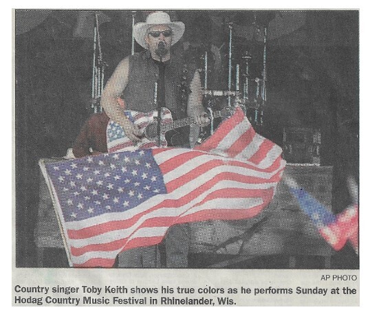 Keith, Toby / Rhinelander, WI (Hodag Country Music Festival) | July 2002
