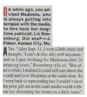Madonna / Always Getting In Scrapes | June 2002