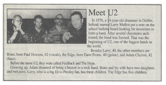 U2 / Meet U2 | June 2002