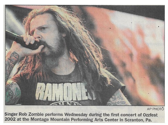 Zombie, Rob / Scranton, PA (Montage Mountain Performing Arts Center) | July 2002
