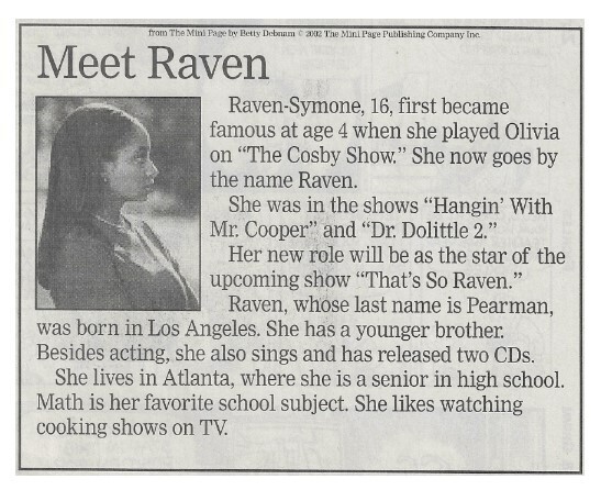 Raven-Symone / Meet Raven / 2002