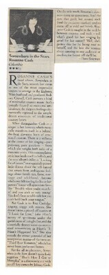 Cash, Rosanne / Somewhere In the Stars | July 1982
