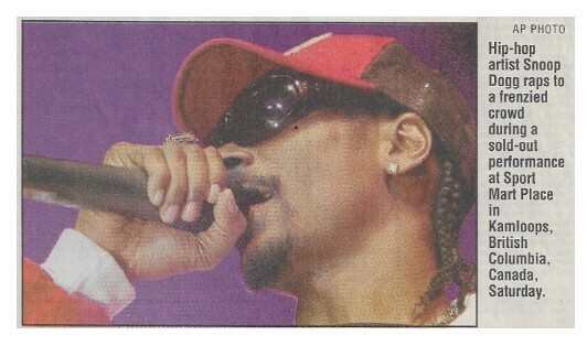 Snoop Dogg / Kamloops, Canada (Sport Mart Place) | December 2002