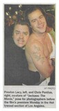 Lacy, Preston / Hollywood, CA (Jackass Premiere) | October 2002 | with Chris Pontius