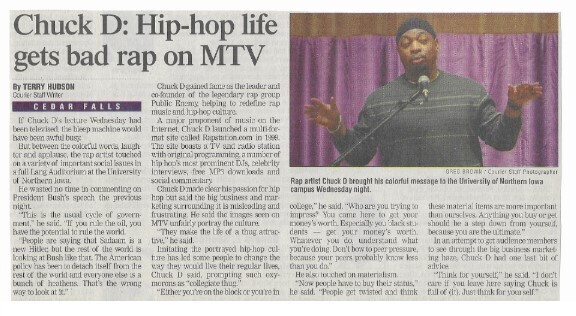Chuck D / Hip-Hop Life Gets Bad Rap On MTV / 2003