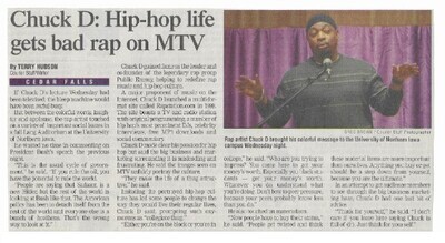 Chuck D / Hip-Hop Life Gets Bad Rap On MTV / 2003