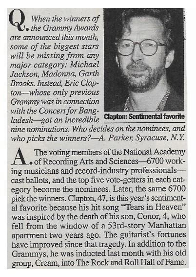 Clapton, Eric / Nine Nominations | 1993