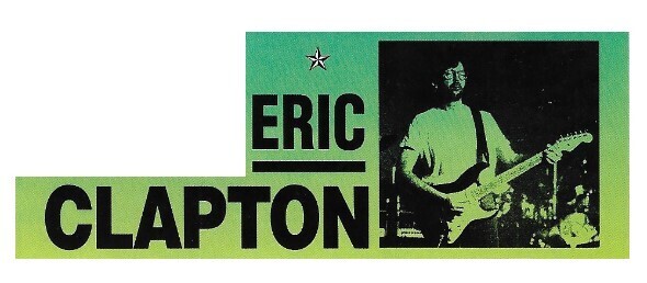 Clapton, Eric / On Stage-Wearing Glasses-Yellow Green Tones / 1993