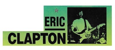 Clapton, Eric / On Stage-Wearing Glasses-Yellow Green Tones / 1993