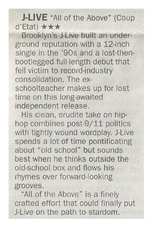 J-Live / All of the Above | June 2002