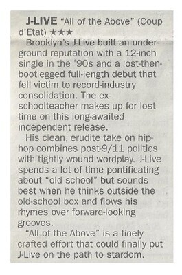 J-Live / All of the Above | June 2002